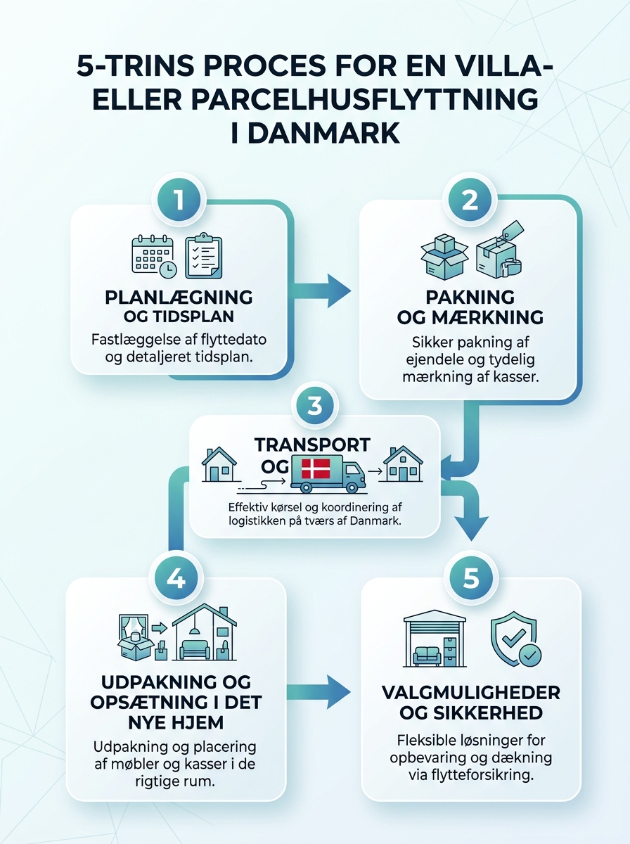Professionel flytning af villa og parcelhus i hele Danmark