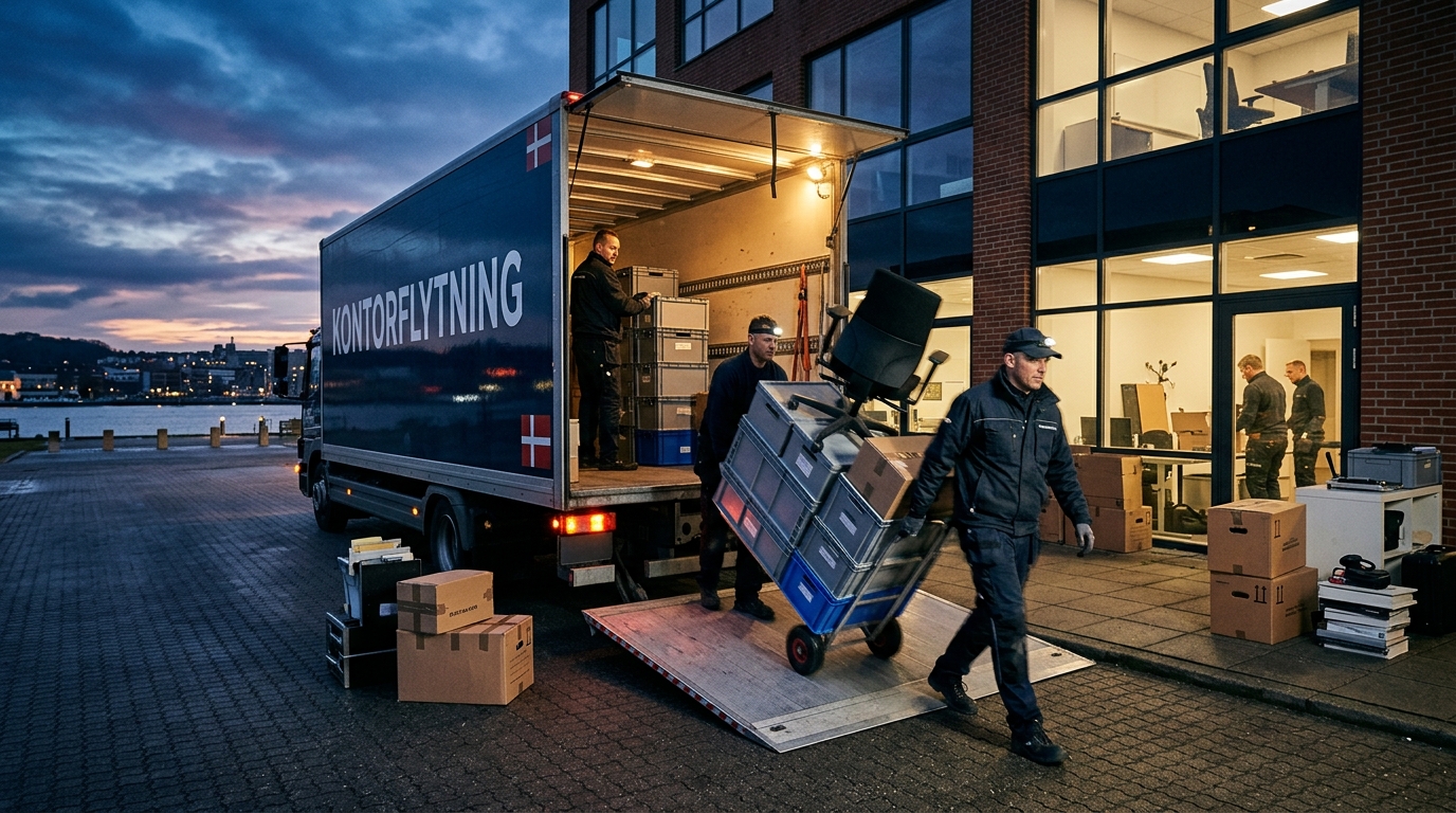 Effektiv kontorflytning i Vejle for små og store firmaer